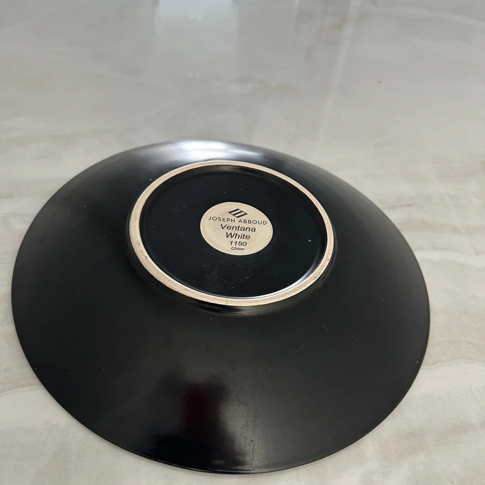 Joseph Abboud Ventana White Dinner Plate